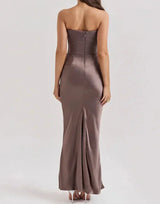Lana | Strapless Elegant Maxi Dress