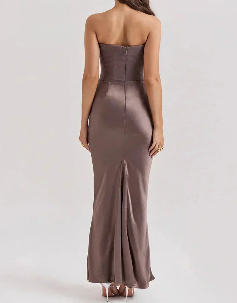 Lana | Strapless Elegant Maxi Dress