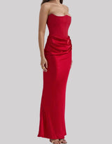 Lana | Strapless Elegant Maxi Dress