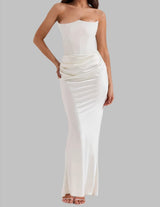 Lana | Strapless Elegant Maxi Dress