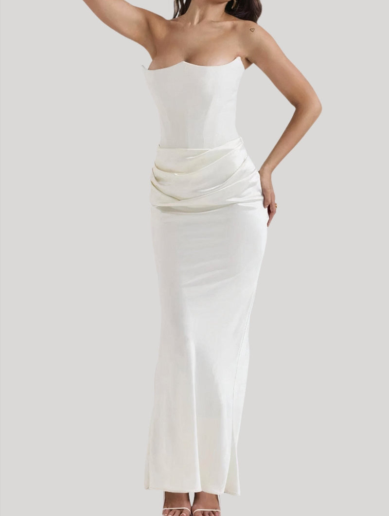 Lana | Strapless Elegant Maxi Dress