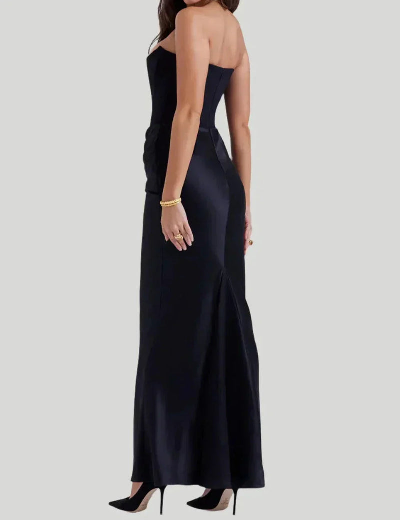 Lana | Strapless Elegant Maxi Dress